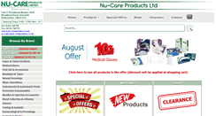 Desktop Screenshot of nu-careproducts.co.uk